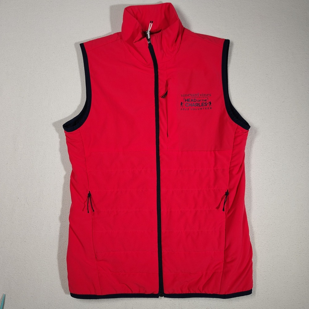 Vineyard Vines Vest Womens XS Pink Marine Air Primaloft Head of the Charles 2022
